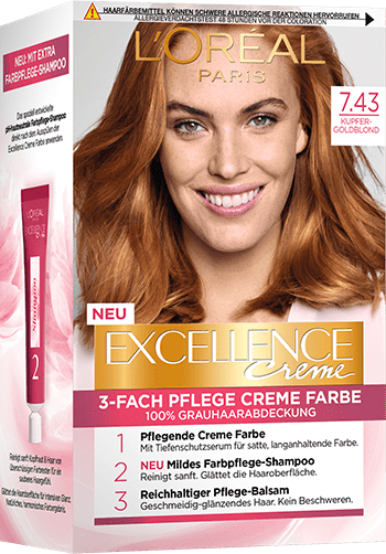 Produktbild Excellence Creme 7.43 Kupfer Gold Blond